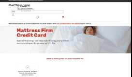 
							         Mattress Firm Credit Card								  
							    