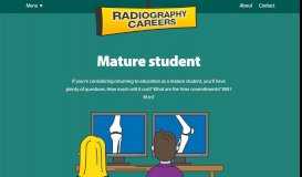 
							         Mature student | Radiography Careers								  
							    