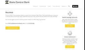 
							         MauiWeb/Client Portal - State Central Bank								  
							    