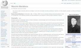 
							         Maurice Blackburn - Wikipedia								  
							    