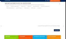 
							         Mauritius Institute of Education – The Mauritius Institute of Education ...								  
							    