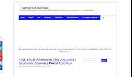 
							         MAUTECH Admission List 2018/2019 is Out Online | Check 1st and 2nd								  
							    