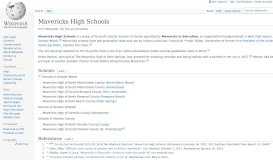 
							         Mavericks High Schools - Wikipedia								  
							    