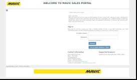 
							         mavic sales portal - Welkom bij de Amer Sports sales portal								  
							    
