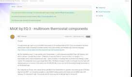 
							         MAX! by EQ-3 - multiroom thermostat components — Athom Forum Archive								  
							    