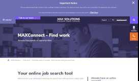 
							         MAX Connect | MAX Solutions.								  
							    