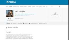 
							         Max HALUPKA — University of Canberra Research Portal								  
							    
