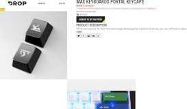 
							         Max Keyboards Portal Keycaps Discussions | Drop (formerly Massdrop)								  
							    