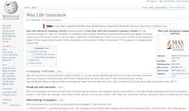 
							         Max Life Insurance - Wikipedia								  
							    