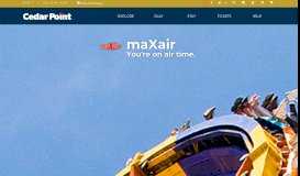 
							         MaXair - Spinning & Swinging Thrill Ride | Cedar Point								  
							    