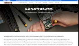 
							         MaxCare Warranties - Handheld Group								  
							    