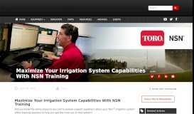 
							         Maximize Your Irrigation System Capabilities With NSN Training - Toro ...								  
							    