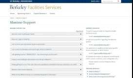 
							         Maximo Support | Facilities Services								  
							    
