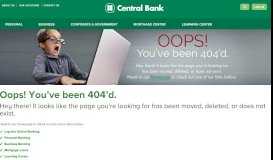 
							         MaxMoney Checking Account | Central Bank								  
							    