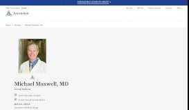 
							         Maxwell, Michael K., MD - St. John Health System								  
							    
