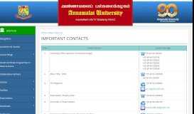 
							         May I Help You - Annamalai University								  
							    