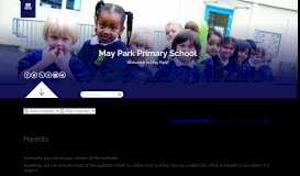 
							         May Park Primary School Parents and Carers page								  
							    