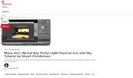 
							         Maya 2011 Mental Ray Portal Light Physical Sun and Sky Tutorial by ...								  
							    