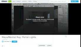 
							         Maya/Mental Ray: Portal Lights on Vimeo								  
							    