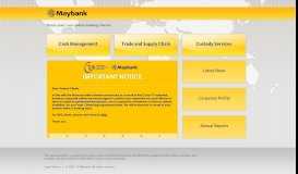 
							         Maybank2E - Online Banking								  
							    