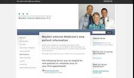 
							         Mayfair Internal Medicine's new patient information								  
							    