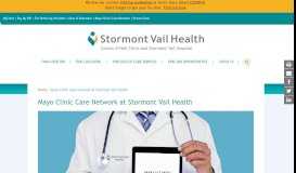 
							         Mayo Clinic Care Network at Stormont Vail Health - Stormont Vail Health								  
							    