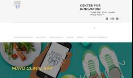 
							         Mayo Clinic CFI | Mayo Clinic App - Mayo Clinic Center for Innovation								  
							    