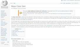 
							         Mayo Clinic Diet - Wikipedia								  
							    