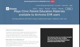 
							         Mayo Clinic Patient Education - DrChrono								  
							    