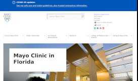 
							         Mayo Clinic's Campus in Florida Patient and Visitor Guide - Florida ...								  
							    