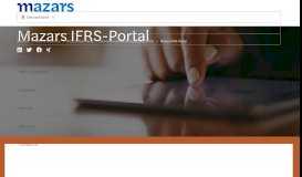 
							         Mazars.IFRS-Portal | Das Portal zu den IFRS/IAS | IFRS-Texte								  
							    