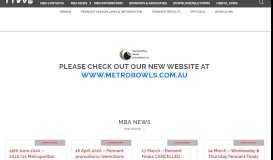 
							         MBA NEWS - Metropolitan Bowls Association								  
							    