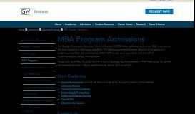
							         MBA Program Admissions - George Washington University School of ...								  
							    