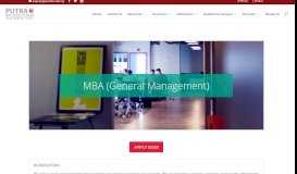 
							         MBA | Putra Business School								  
							    