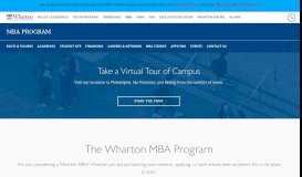 
							         MBA - The Wharton School								  
							    