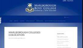 
							         MBC & MGC co-location - Marlborough Boys College								  
							    