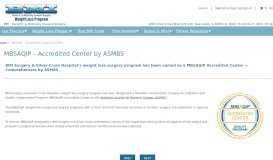 
							         MBSAQIP – Accredited Center by ASMBS : BMISurgery - Bariatric ...								  
							    