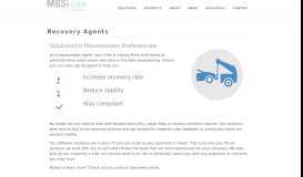 
							         MBSi Corp.Recovery Agents - MBSi Corp.								  
							    