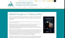 
							         MBUSD Thoughts on 
