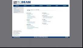 
							         M.C. Dean, Inc. Site Map								  
							    