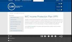 
							         M/C Income Protection Plan - SUNY								  
							    