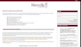 
							         MC Online Financial Aid System - Maryville College								  
							    