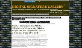 
							         MCA, RoC Digital Signature Certificate | MCA21 Register DSC								  
							    