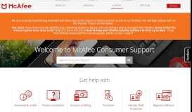 
							         McAfee Consumer Support – Official Site								  
							    