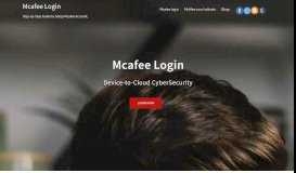 
							         Mcafee login | McAfee My Account | McAfee.com/myaccount								  
							    