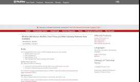 
							         McAfee SNS Notice: McAfee Client Proxy and Web Gateway Releases ...								  
							    