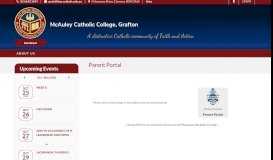 
							         McAuley Catholic College, Grafton | » Parent Portal								  
							    