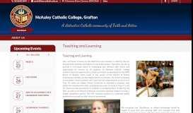 
							         McAuley Catholic College, Grafton | » Teaching and Learning								  
							    