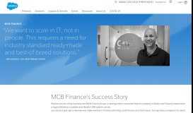 
							         MCB Finance's Success Story - Salesforce Europe - Salesforce EMEA								  
							    