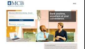 
							         MCB Online Banking								  
							    